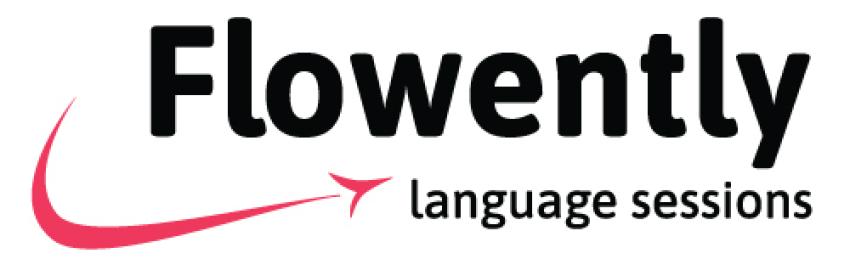Logo Flowently, language sessions