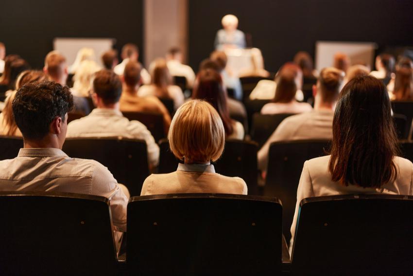 Photo of people at a presentation