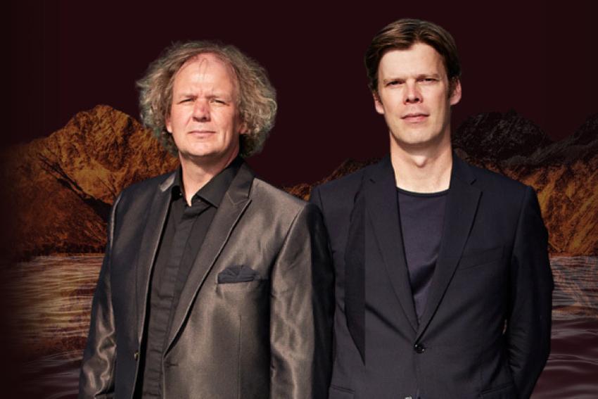 Photo of cellist Joachim Eijlander and pianist Jeroen van Veen