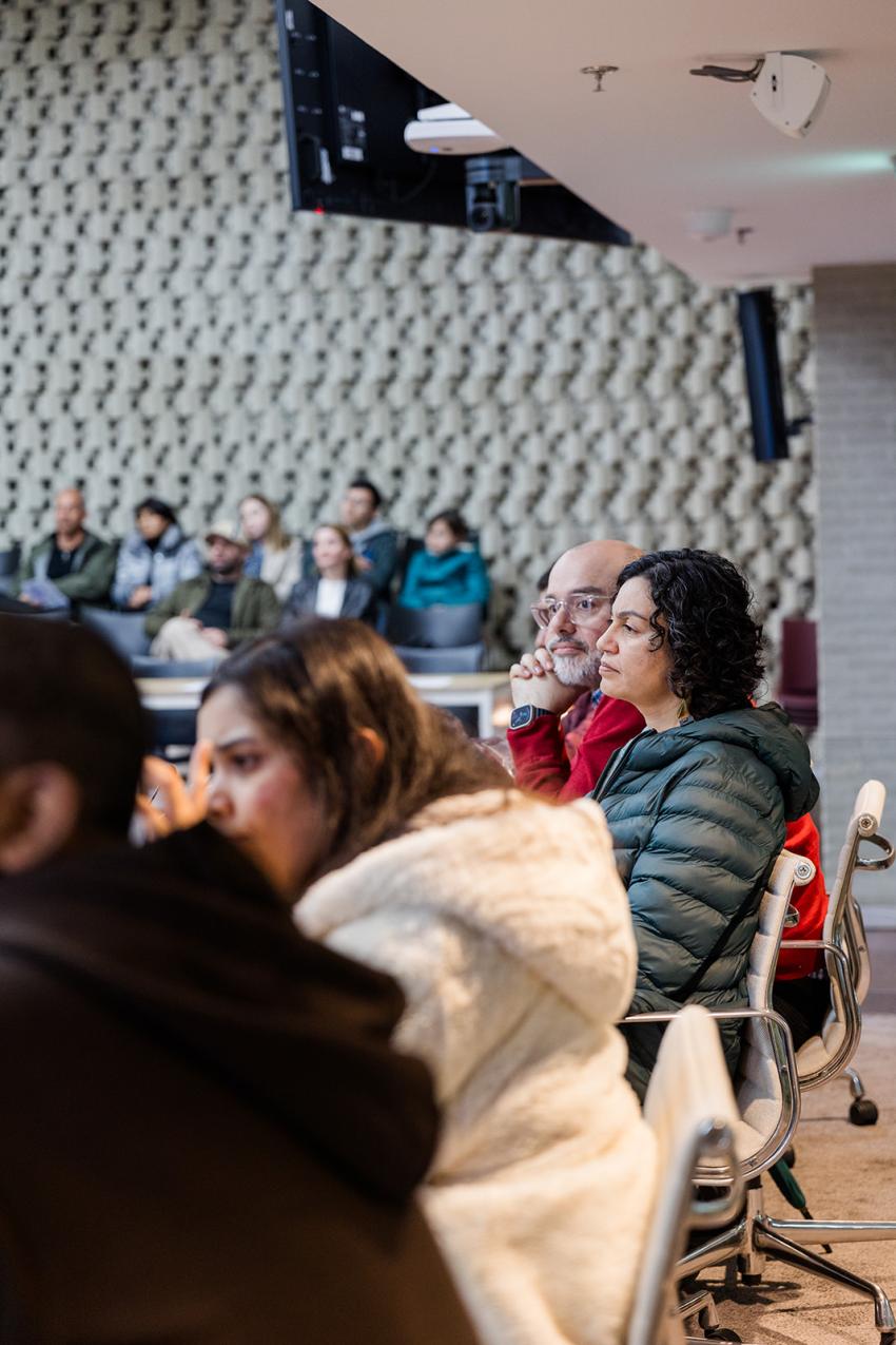 Audience at a presentation