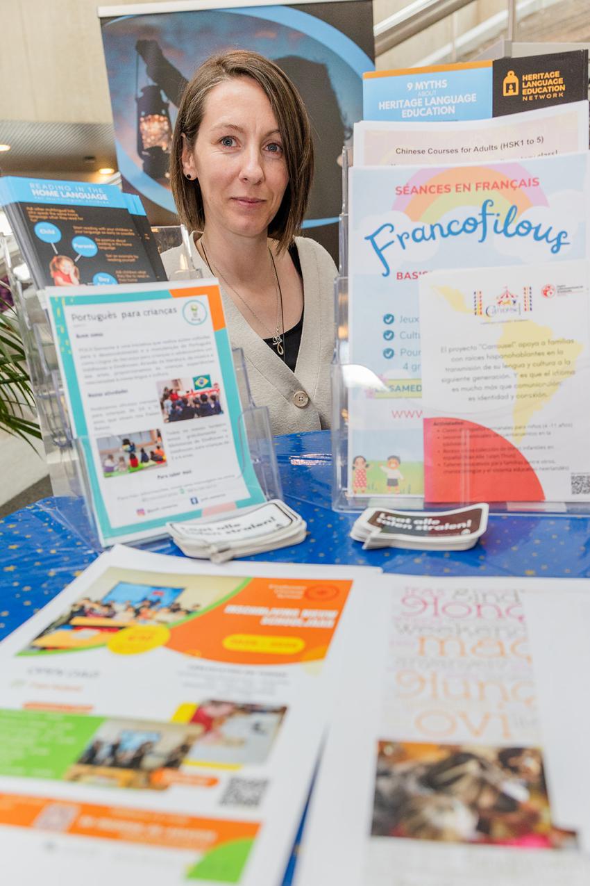 Heritage Language Education stand