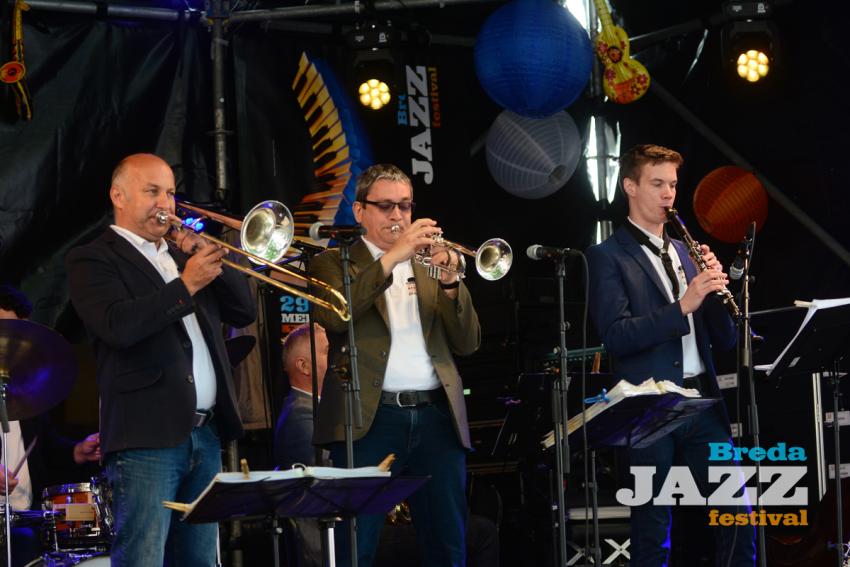 3 jazz musicians on stage at Breda Jazz Festival