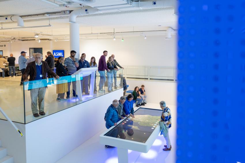 Inside the ASML building