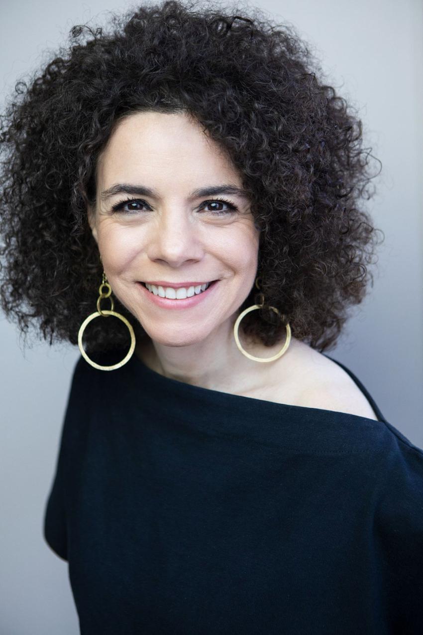 A smiling woman