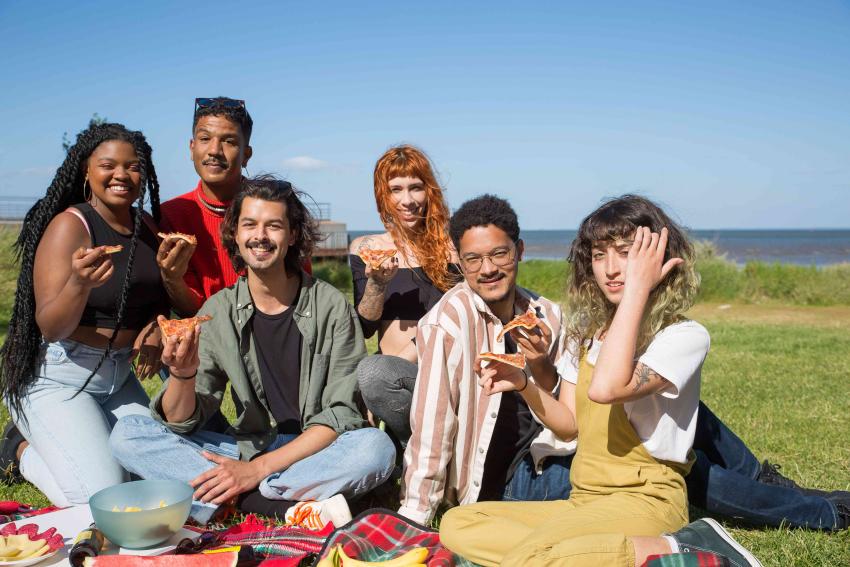 Internationals at a picnic