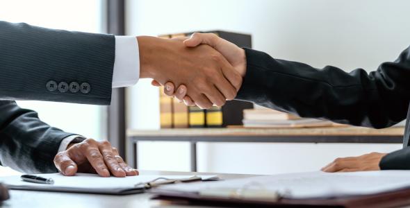 Photo of a handshake