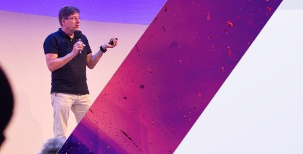 Man holding microphone