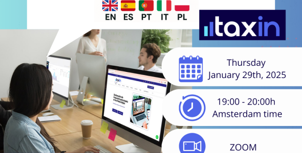 Flyer for Tax-In Webinar