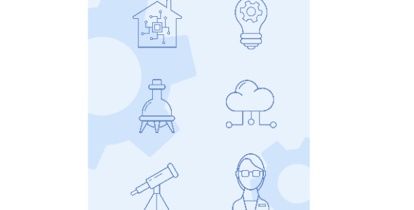 Scientific and technology icons