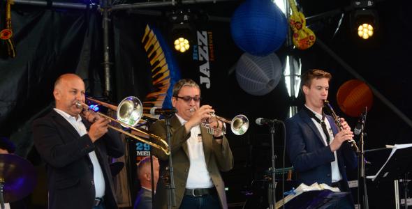 3 jazz musicians on stage at Breda Jazz Festival