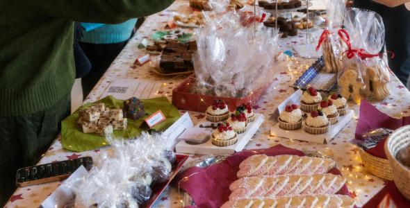 Bake sale at the winter market