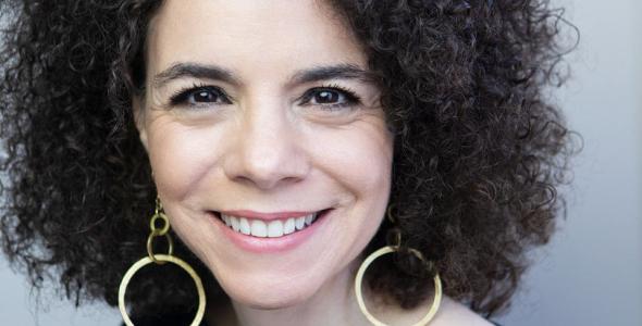A smiling woman