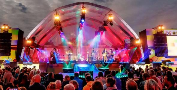 Audience watching a performance on a stage