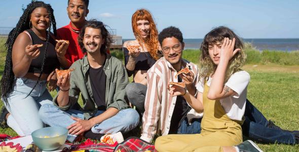 Internationals at a picnic